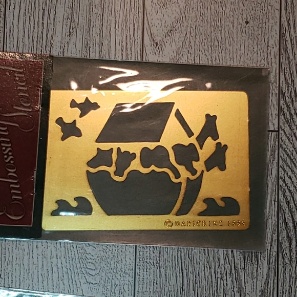 Darice Embossing Stencils Genuine Brass Quality Set Of 4 Homemade Cards Crafts - Picture 4 of 7